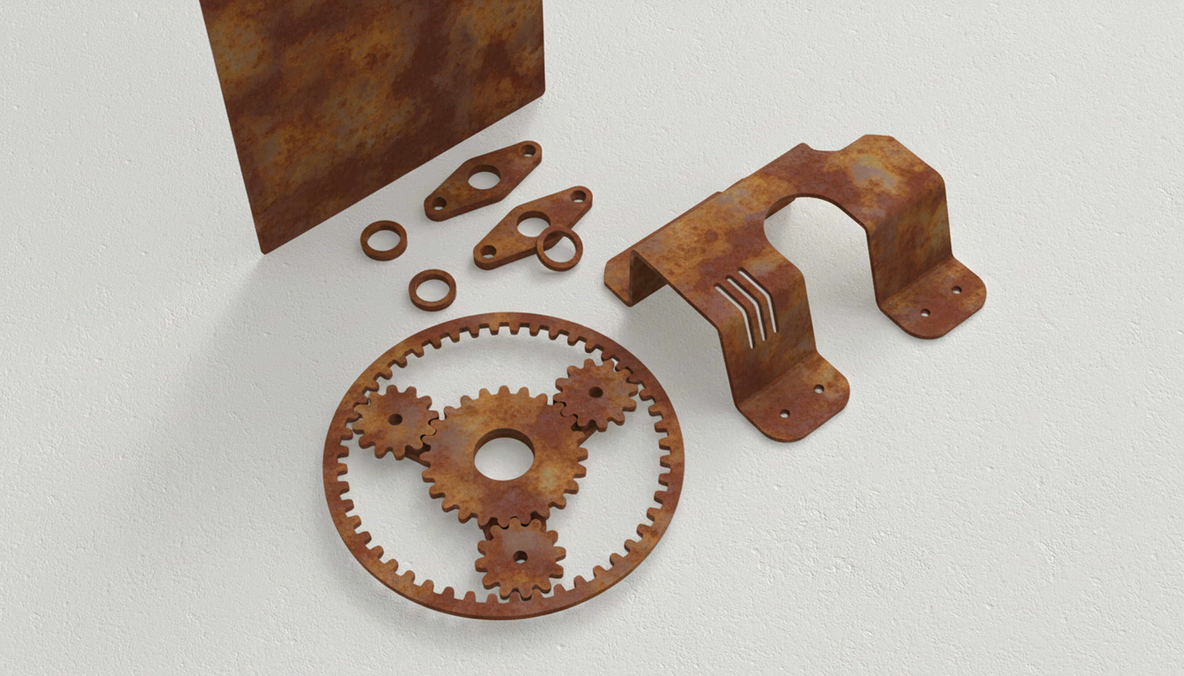 Corten Steel cutting or milling